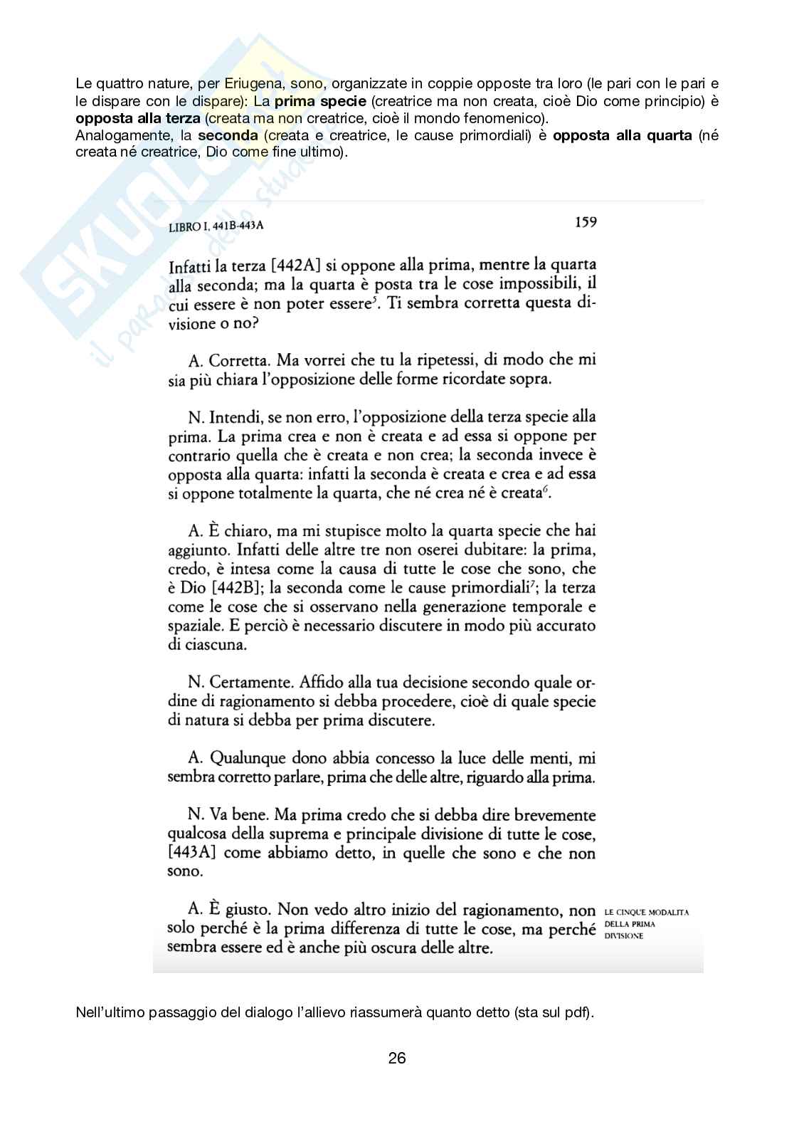 Riassunto esame Storia della filosofia medievale, Prof. Panti Cecilia, libro consigliato Filosofia antica e medievale  , Pasquale Porro Pag. 26