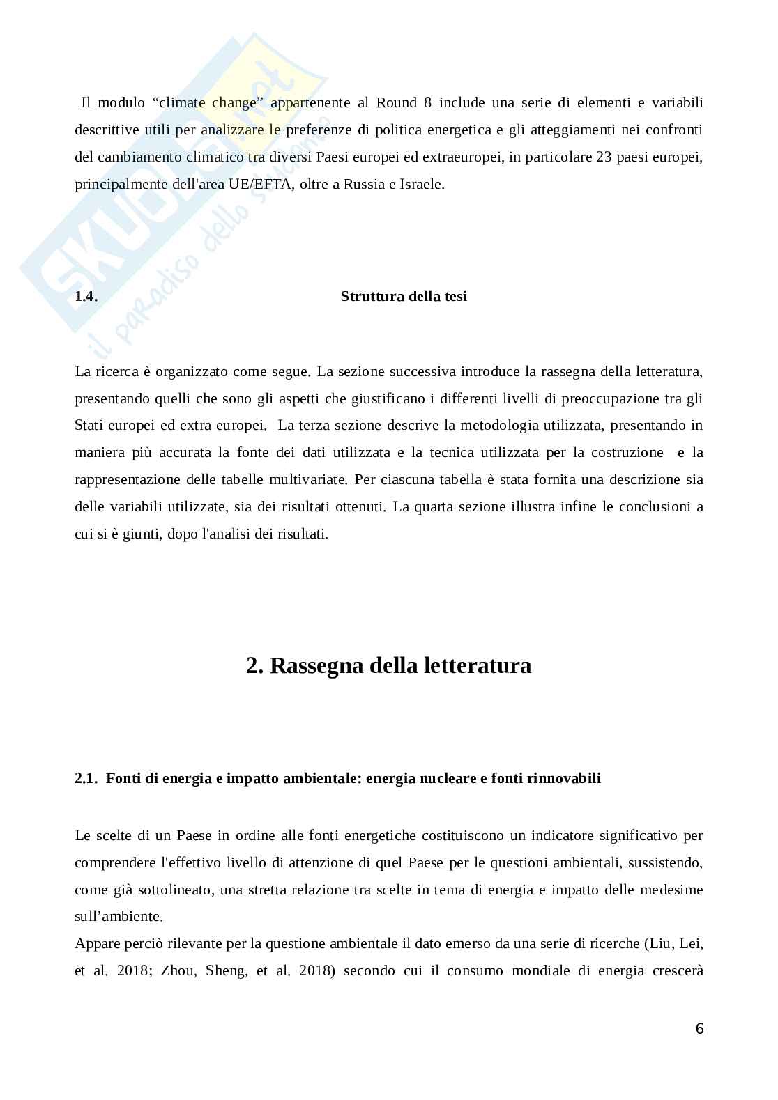Atteggiamenti verso il clima in Europa nel XXI secolo: un’analisi dei dati Pag. 6
