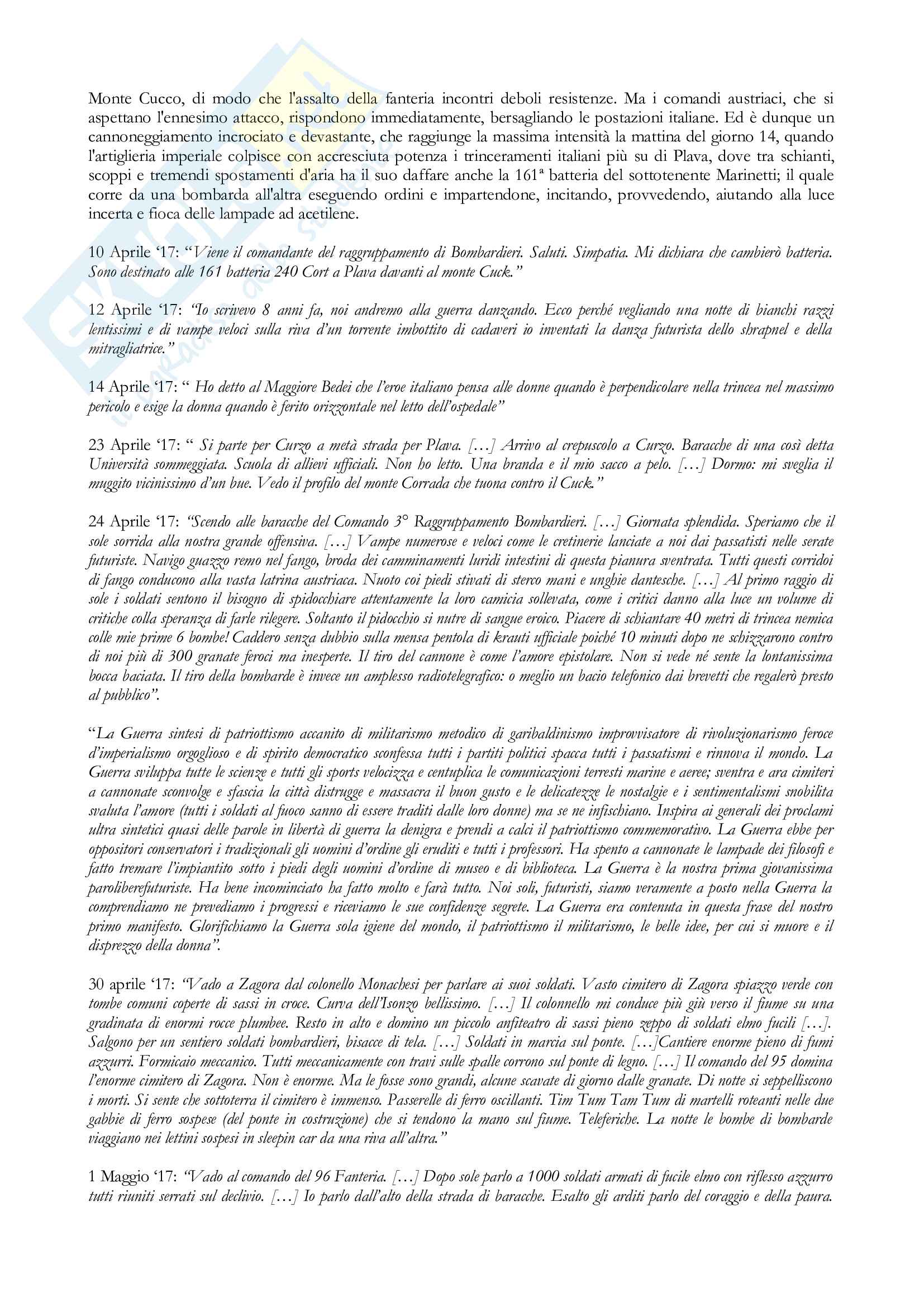 Tesi Futurismo e Filippo Tommaso Marinetti Pag. 21