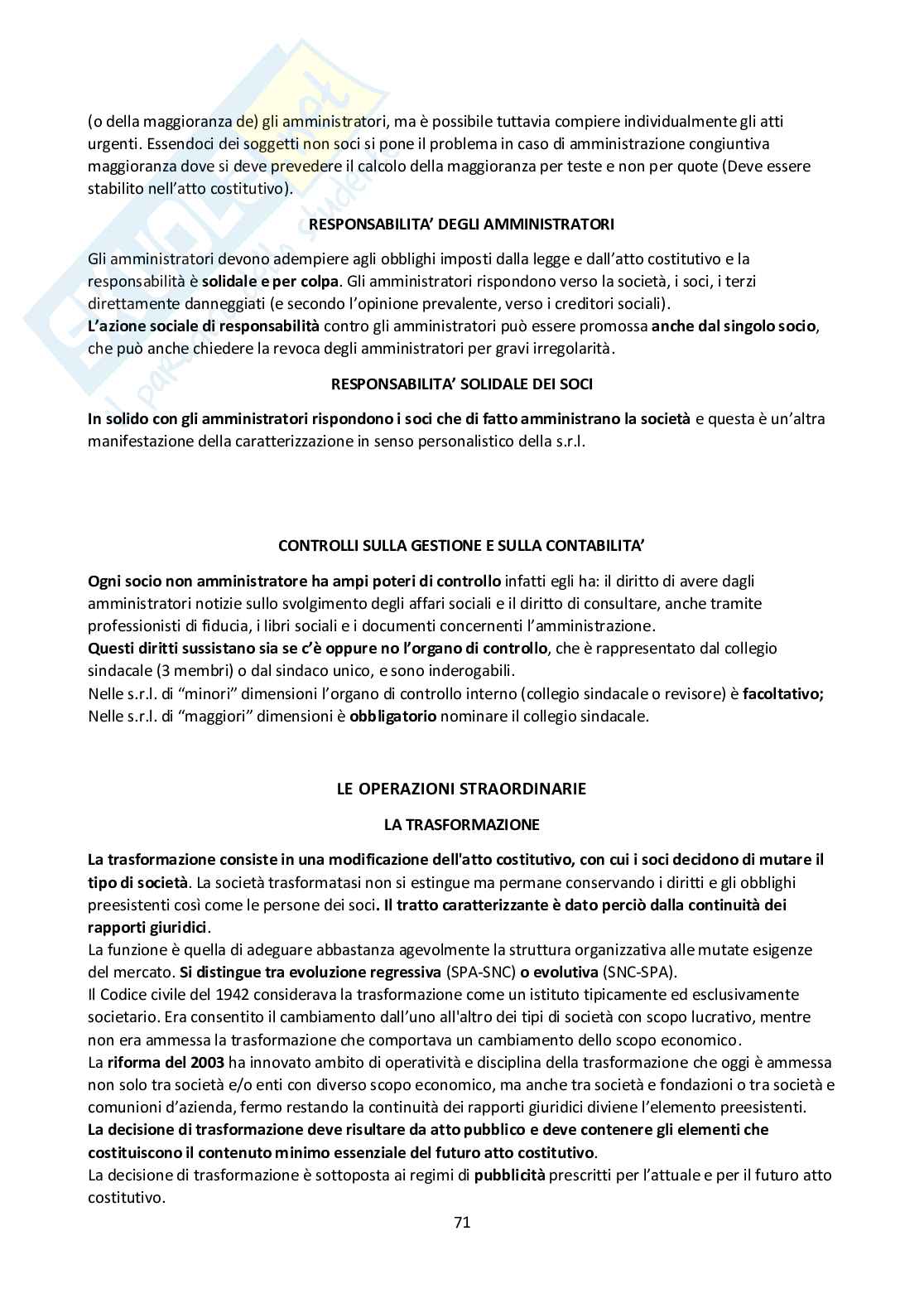 Diritto commerciale -  riassunto completo Pag. 71