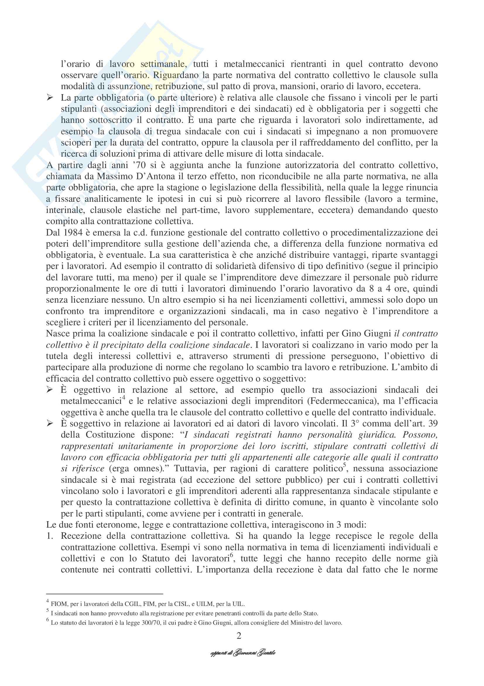 Diritto del Lavoro - Appunti Pag. 2