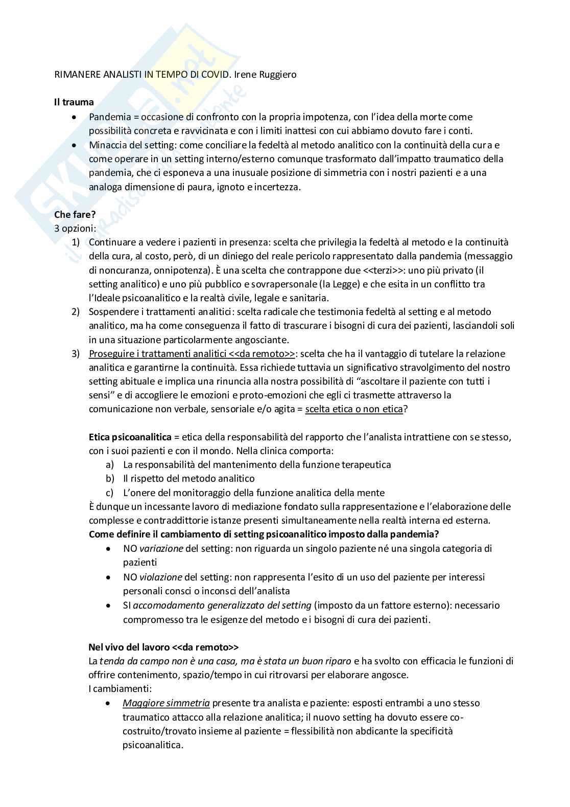Riassunti di psicologia dinamica applicata Pag. 21