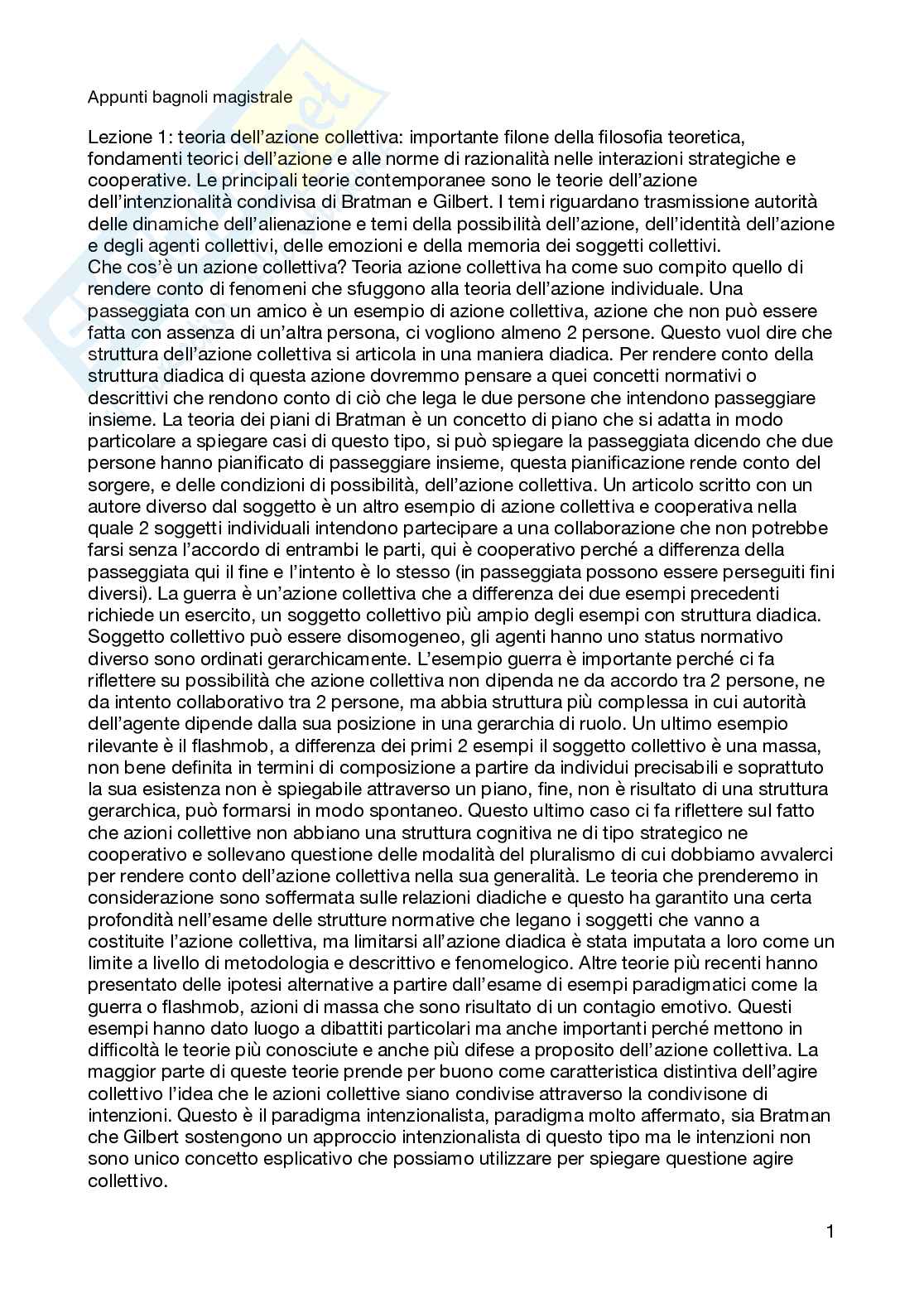 Teoria dell'azione collettiva Pag. 1