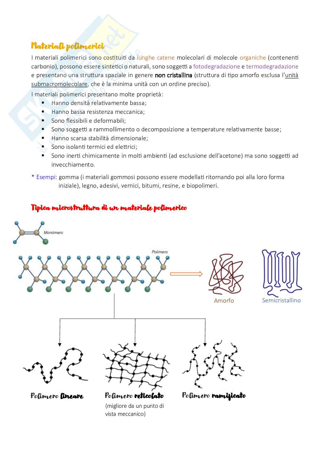 Appunti dettagliati di Biomateriali Pag. 6