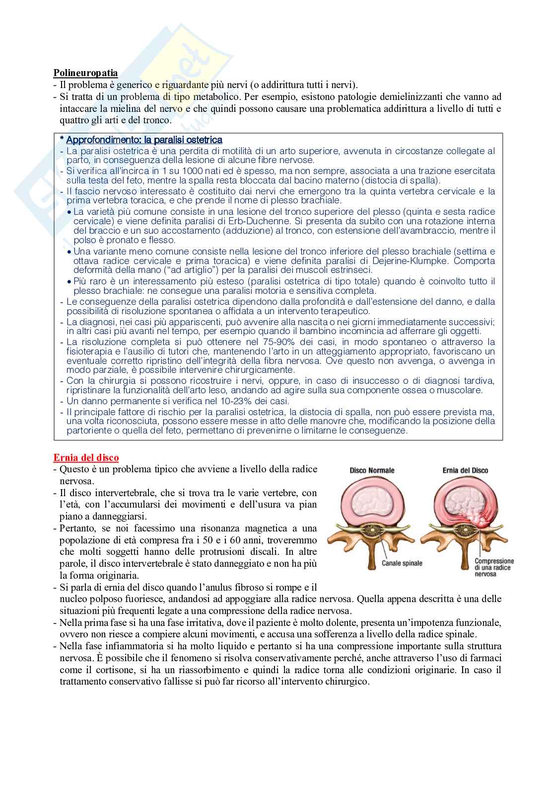 Fisioterapia - Elementi base di valutazione del sistema nervoso centrale e periferico Pag. 26