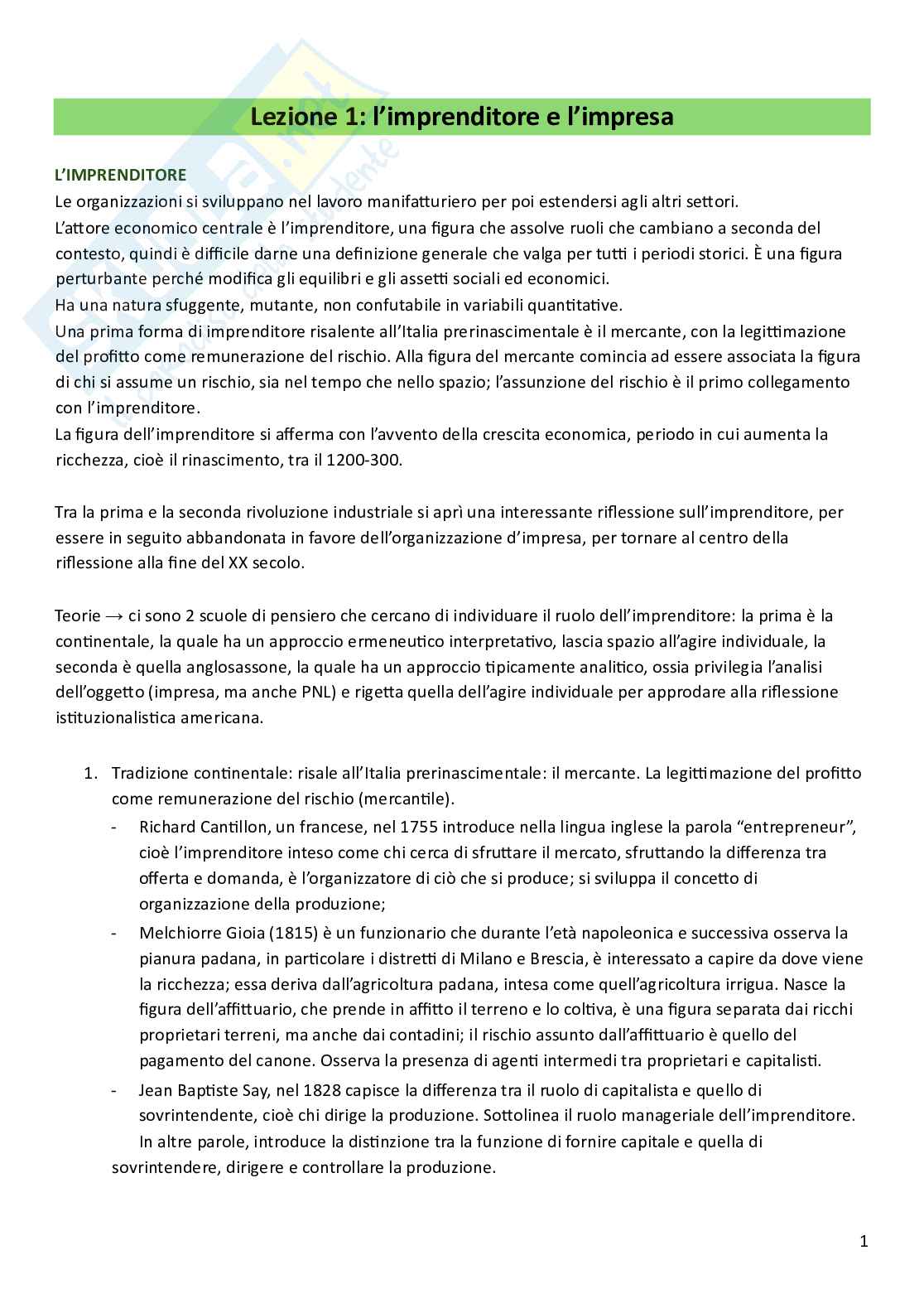 Storia economica del lavoro e delle relazioni del lavoro Pag. 1