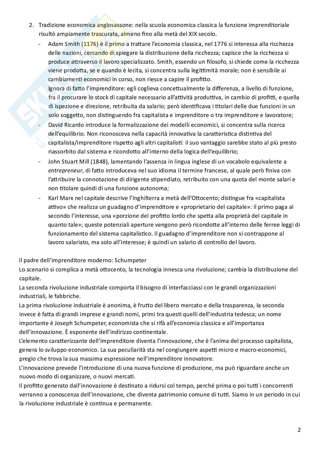 Storia economica del lavoro e delle relazioni del lavoro Pag. 2