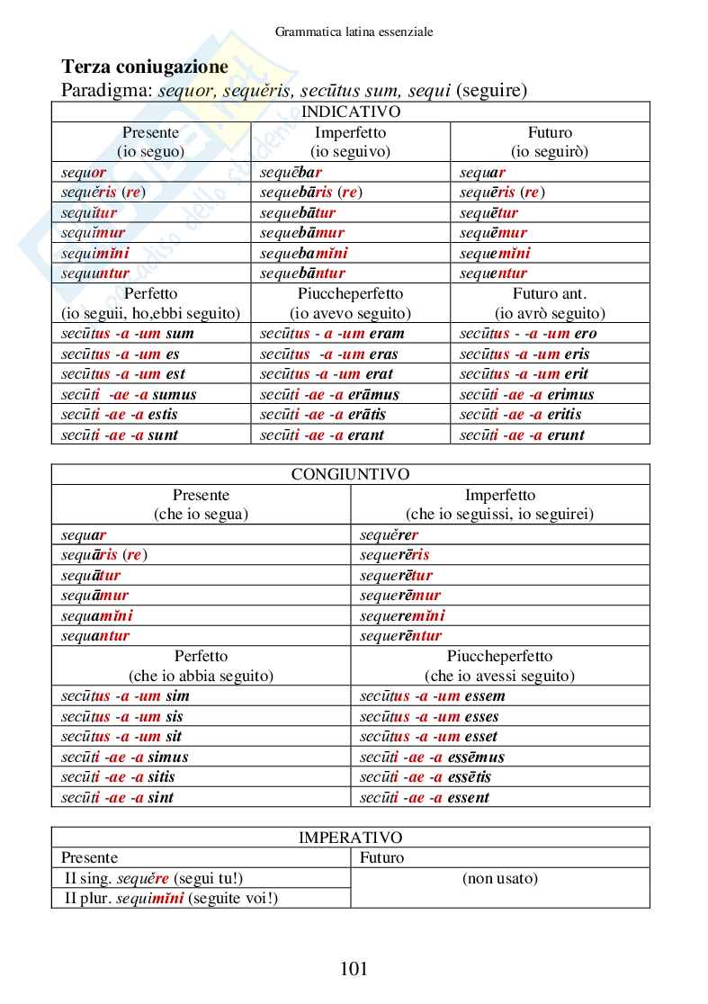 Grammatica Latina Essenziale (ebook) Pag. 101