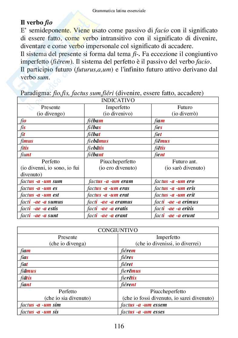 Grammatica Latina Essenziale (ebook) Pag. 116