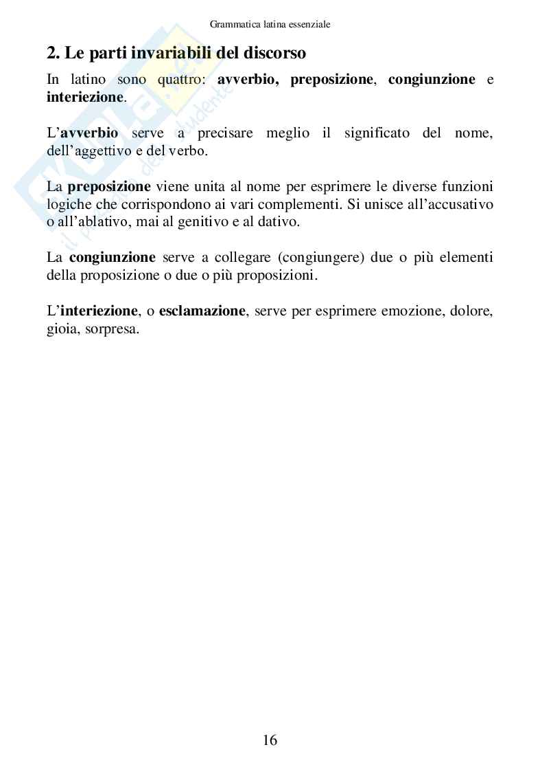 Grammatica Latina Essenziale (ebook) Pag. 16