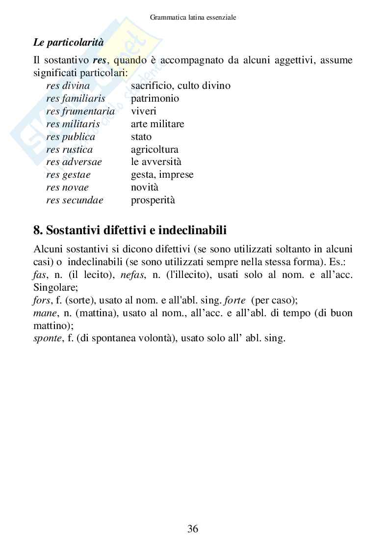 Grammatica Latina Essenziale (ebook) Pag. 36