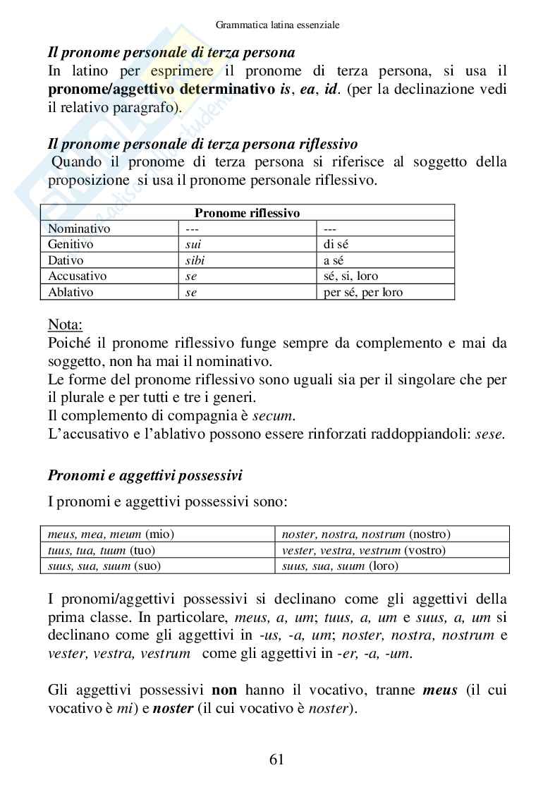 Grammatica Latina Essenziale (ebook) Pag. 61