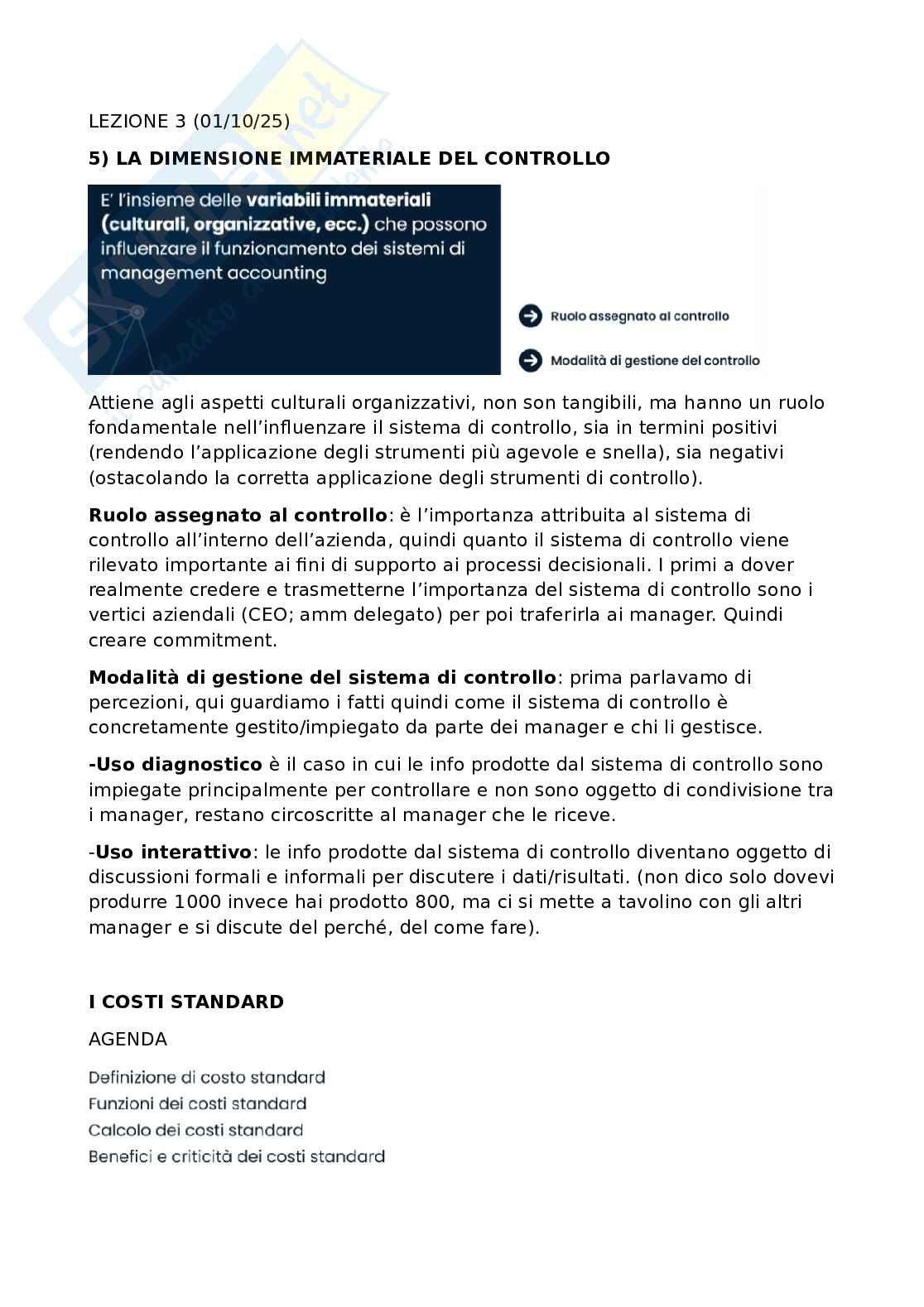 Lezione 3 Advanced accounting management Pag. 1