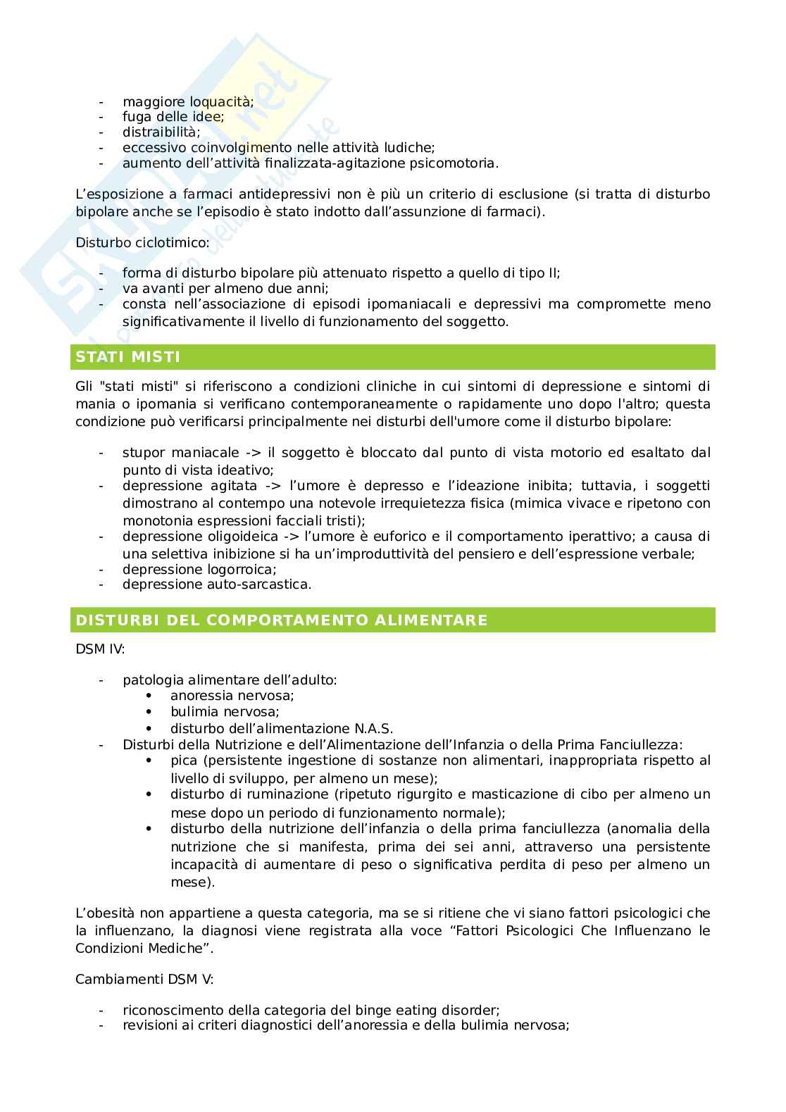 Riassunto esame Psichiatria, Prof. Serafini Gianluca, libro consigliato Elementi di psichiatria, Bogetto, Maina, Albert Pag. 46