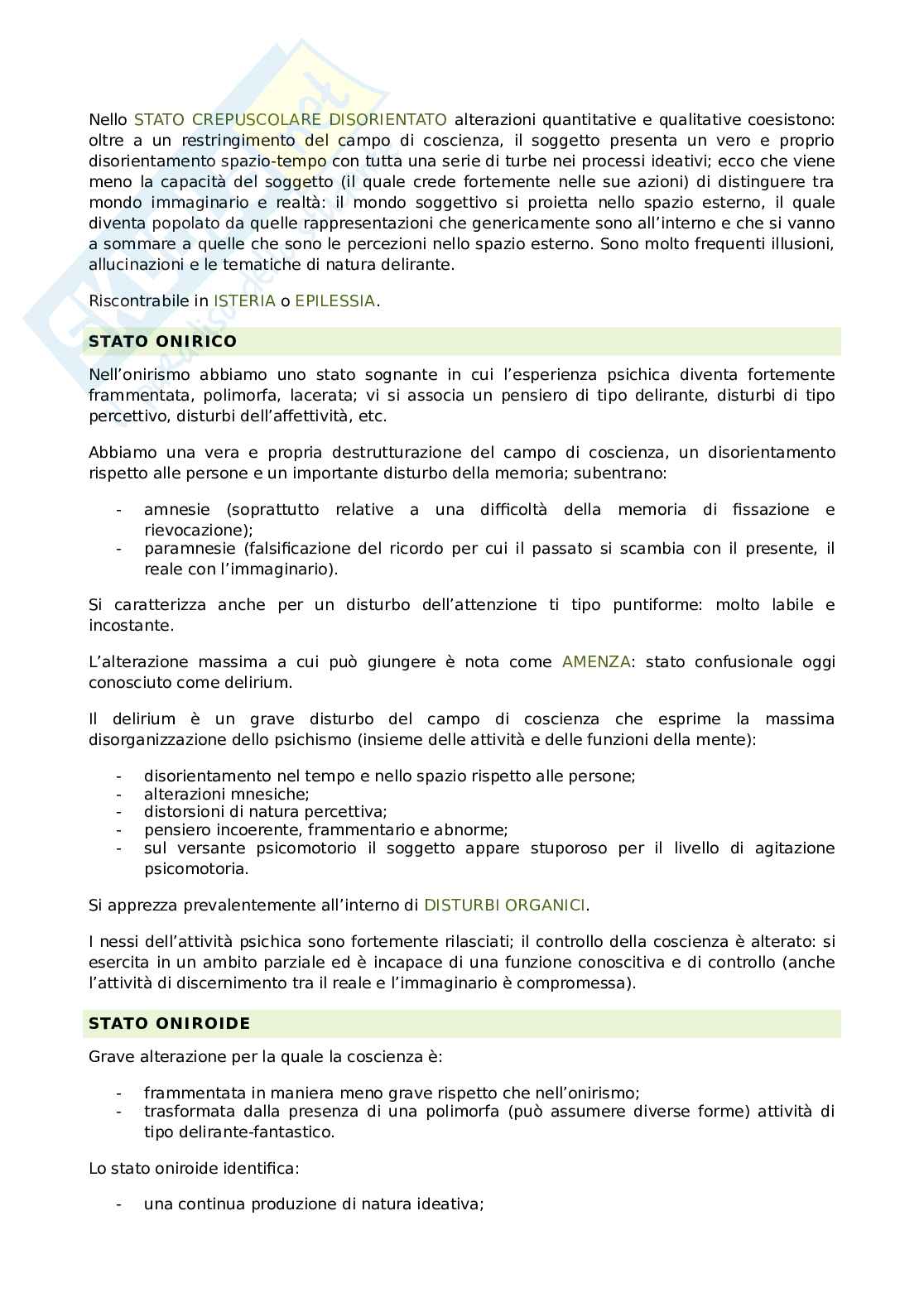 Riassunto esame Psichiatria, Prof. Serafini Gianluca, libro consigliato Elementi di psichiatria, Bogetto, Maina, Albert Pag. 6