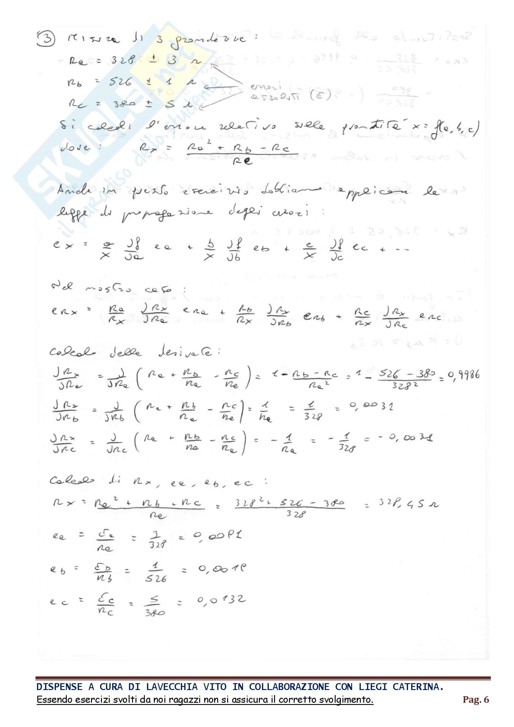 Parte 1, Fondamenti della misurazione Pag. 6