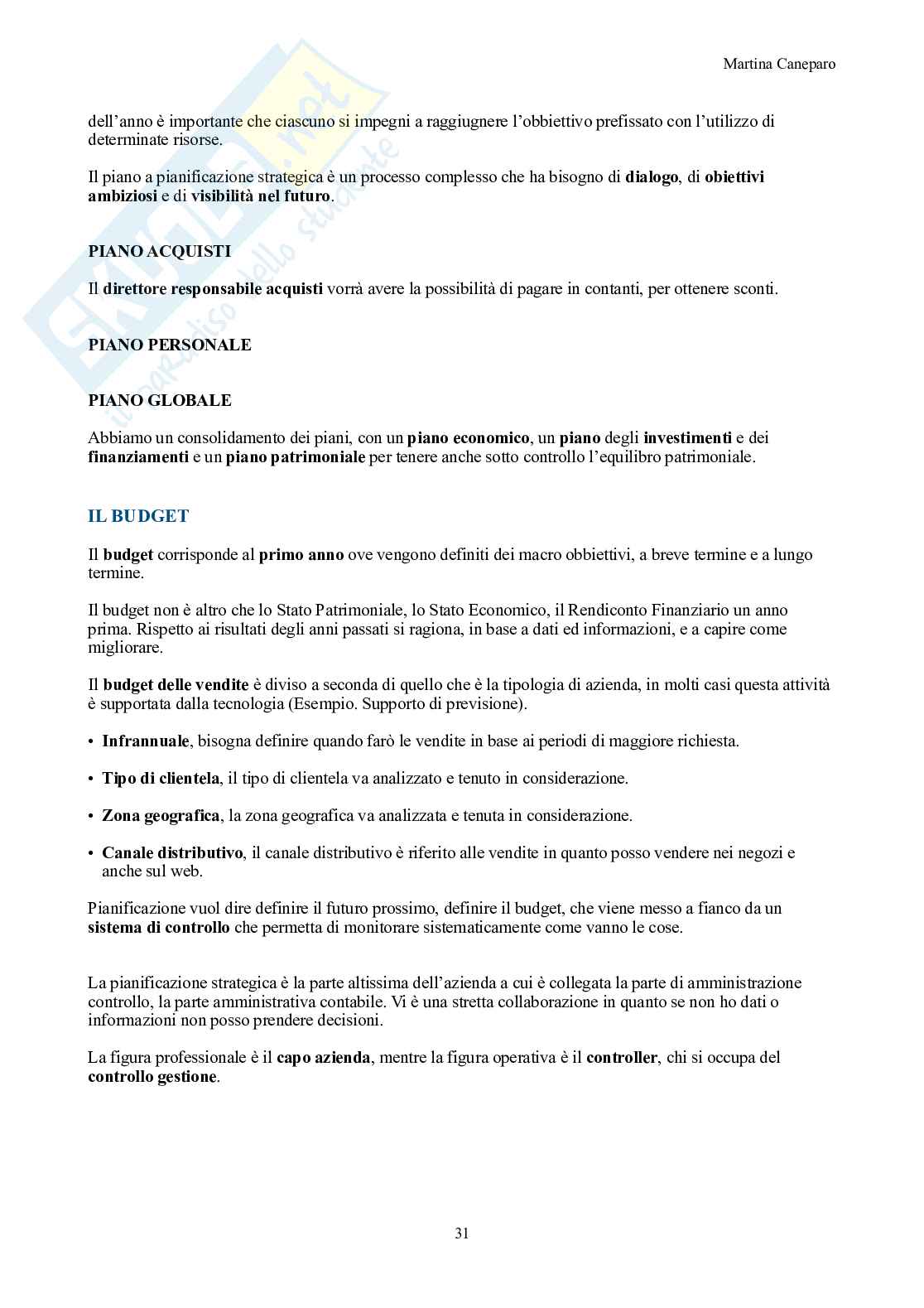 Economia aziendale – Parte 1 – Teoria (azienda, equilibri, bilancio, contabilità) Pag. 31