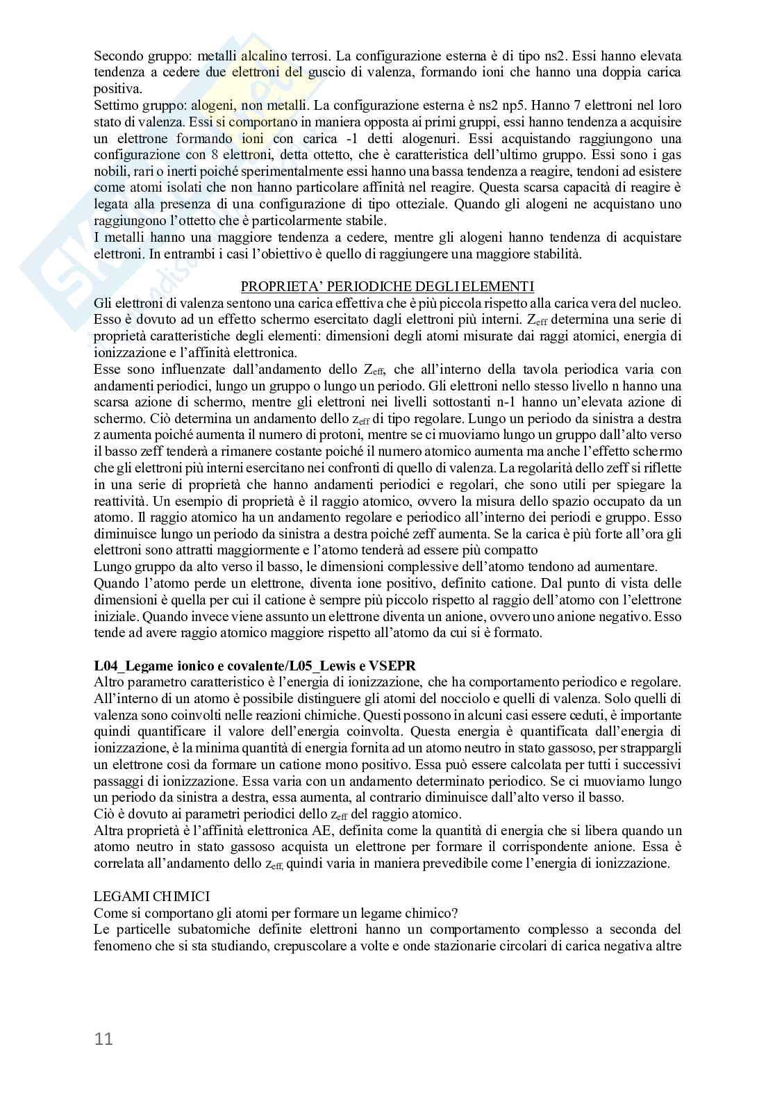 Teoria Chimica di base  Pag. 11