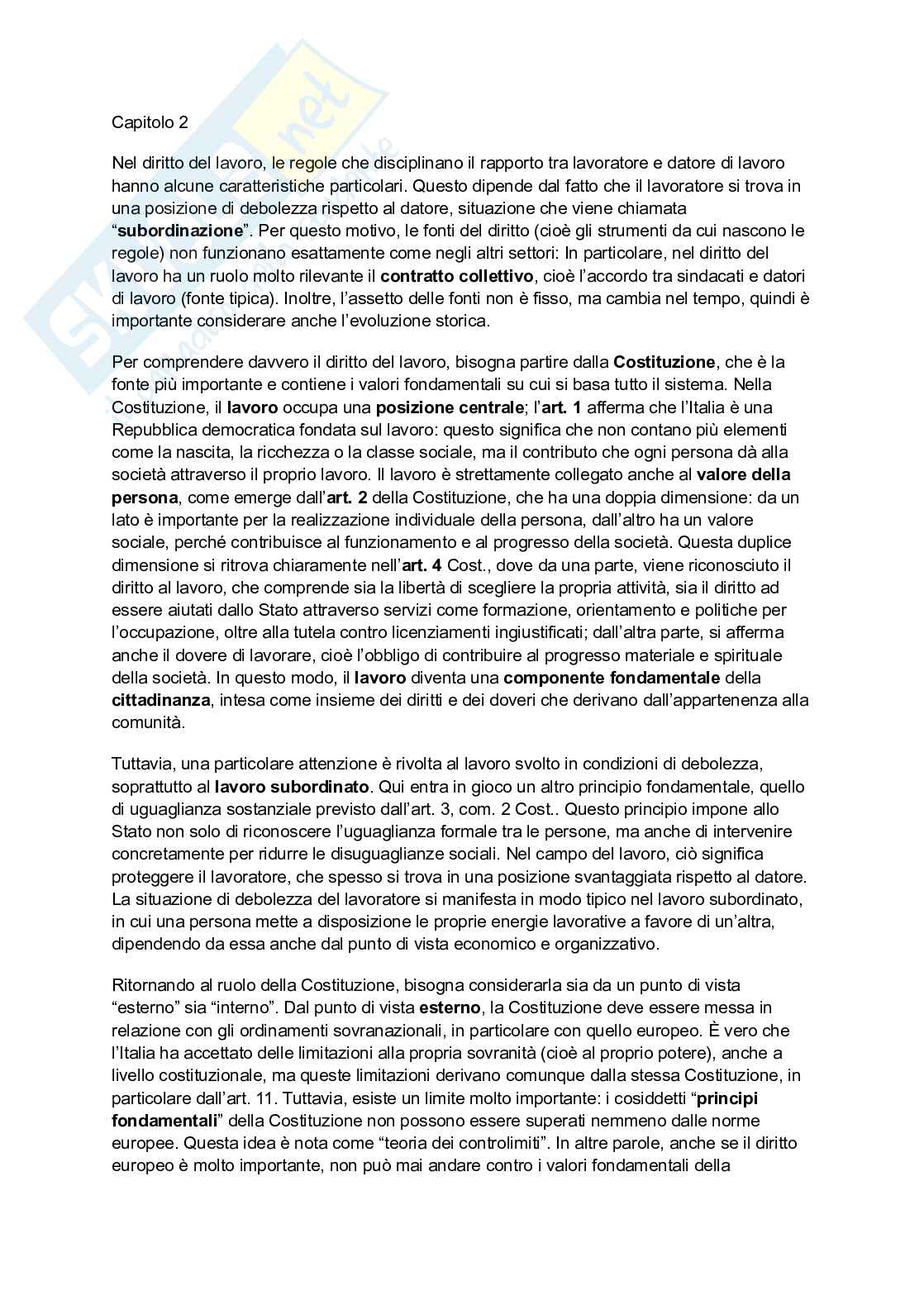 Diritto del lavoro e sindacale Pag. 1