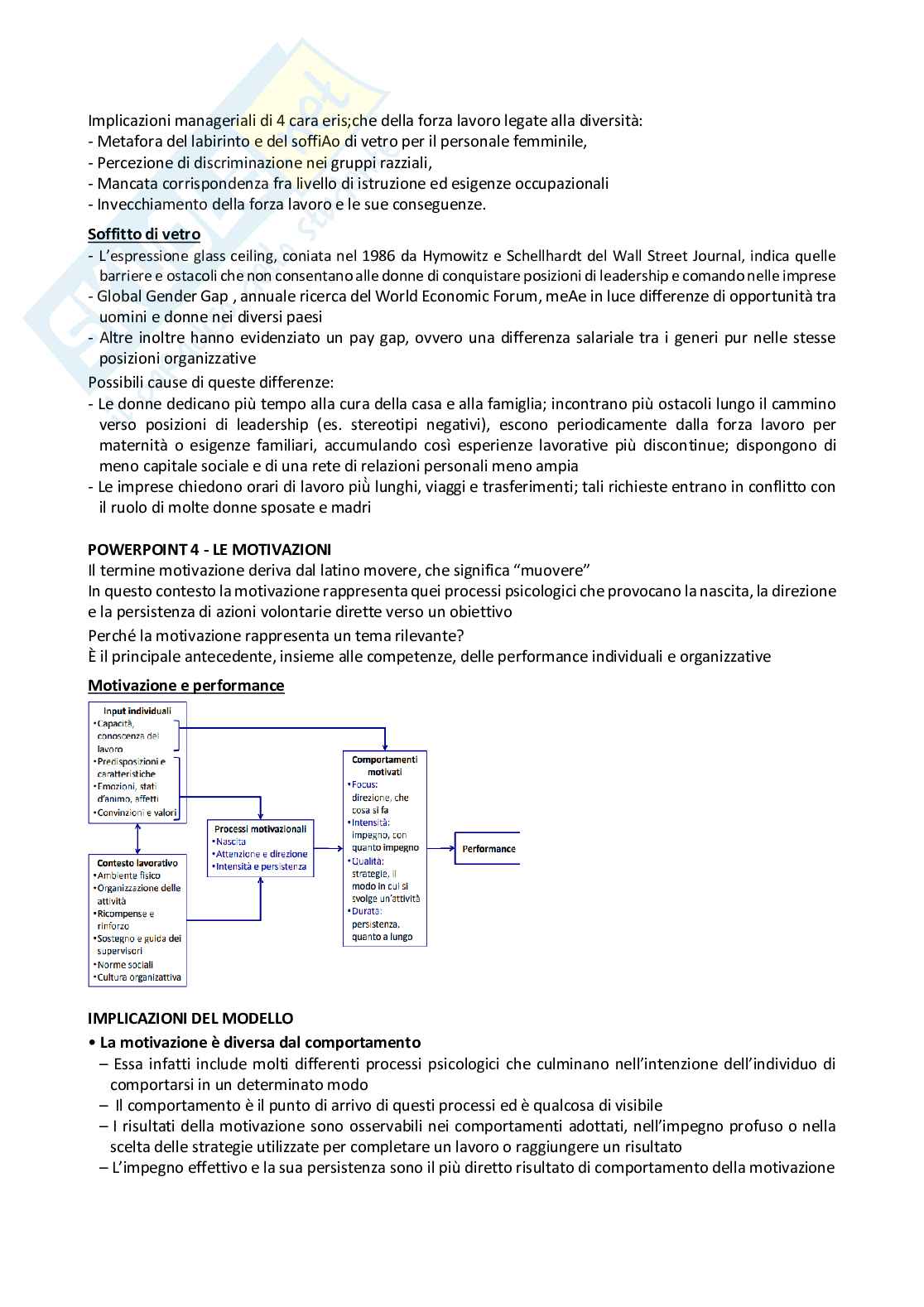 Appunti di Comportamento organizzativo Pag. 11