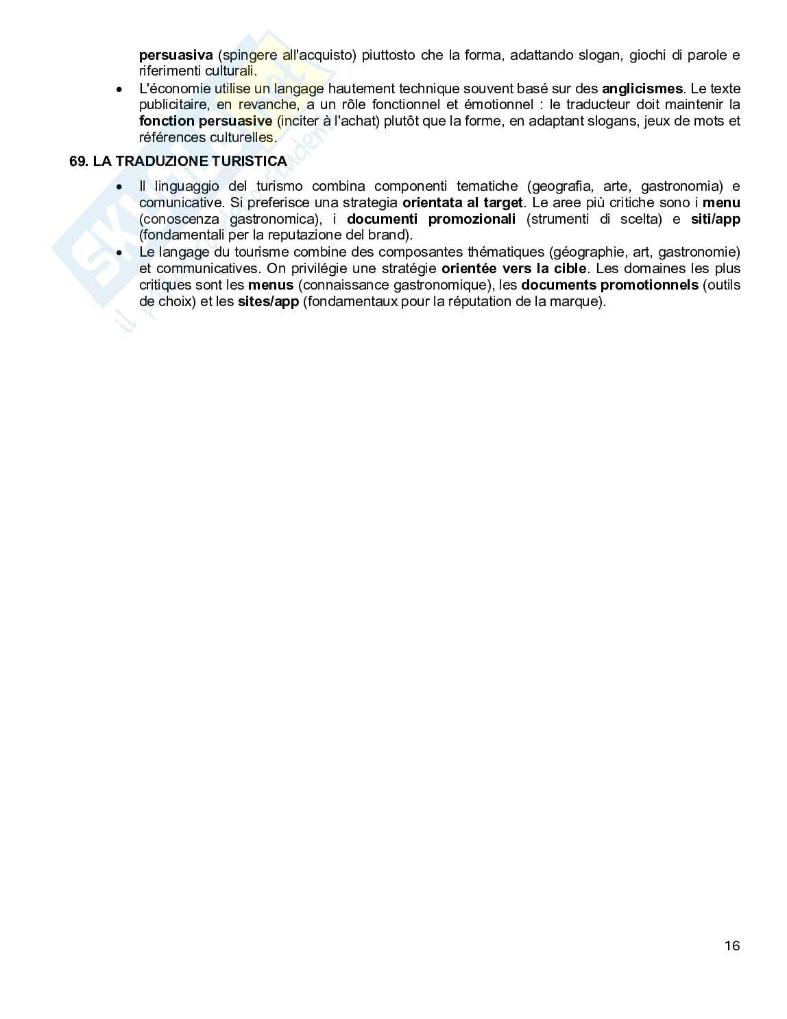 Lingua e Traduzione Francese 2: moduli 49-96 Pag. 16