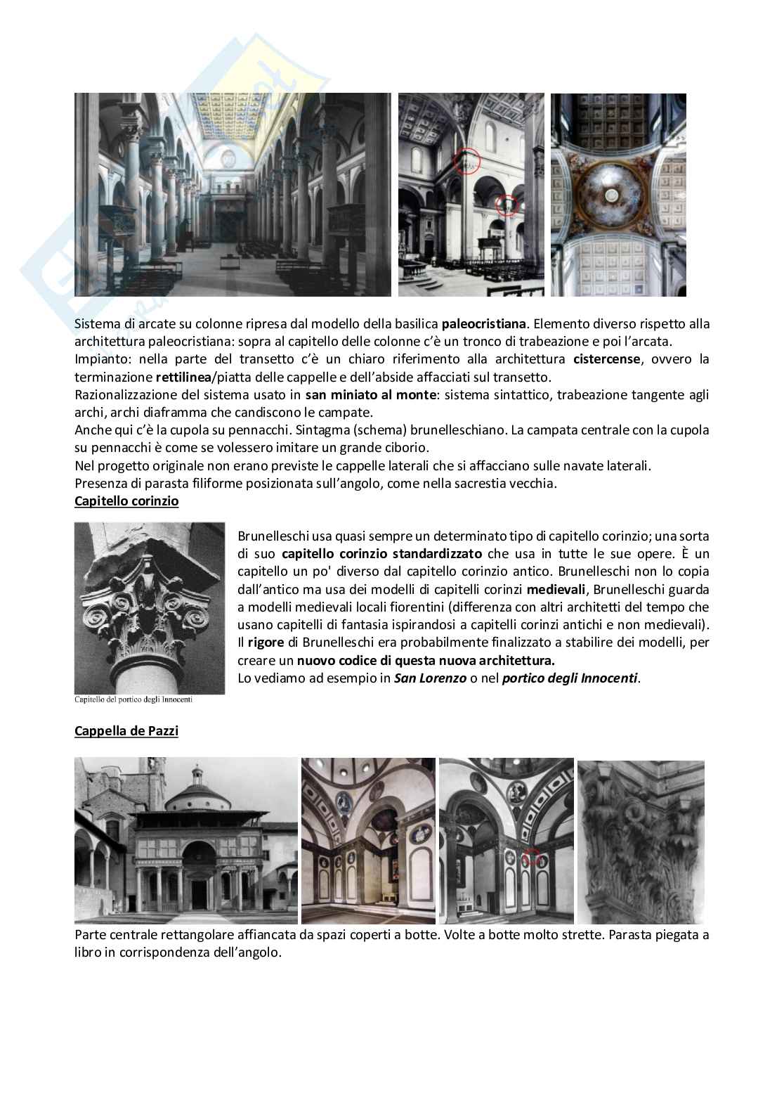 Storia dell'architettura moderna: Umanesimo e Rinascimento Pag. 6
