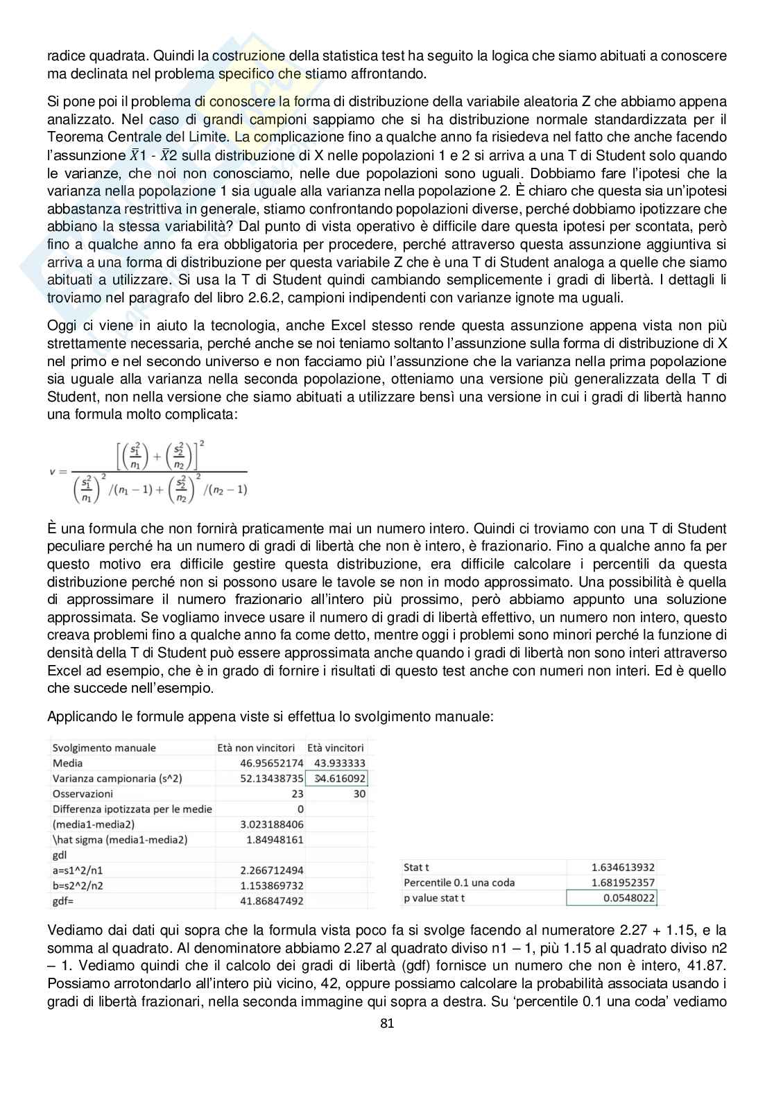 Appunti Statistics for management Pag. 81