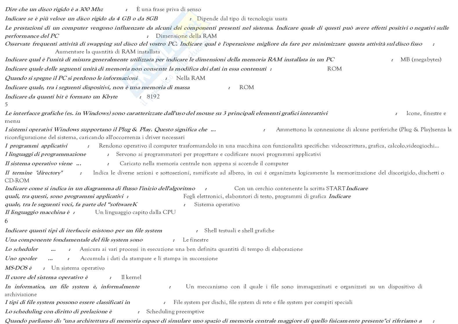 Banca dati Informatica ed Open Office Pag. 36