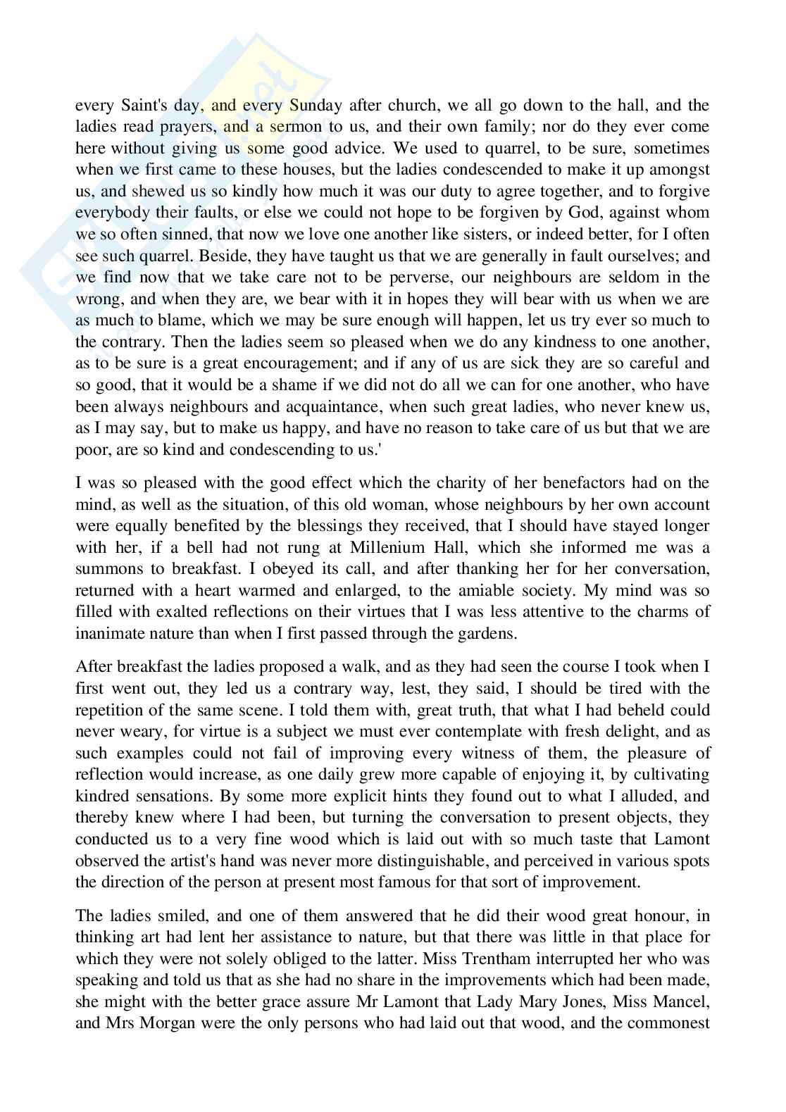 Riassunto esame Letteratura inglese, Prof. Bottone Maria Grazia, libro consigliato Norton Antology, Norton Pag. 11