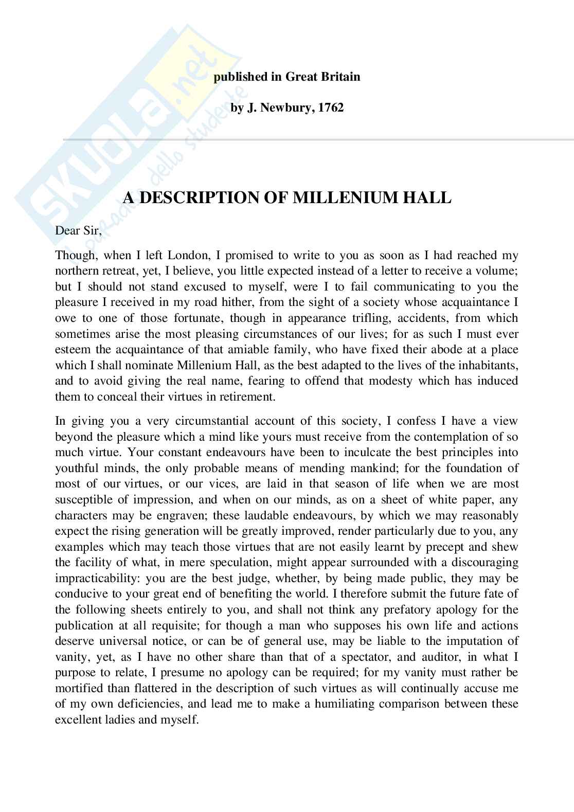 Riassunto esame Letteratura inglese, Prof. Bottone Maria Grazia, libro consigliato Norton Antology, Norton Pag. 2