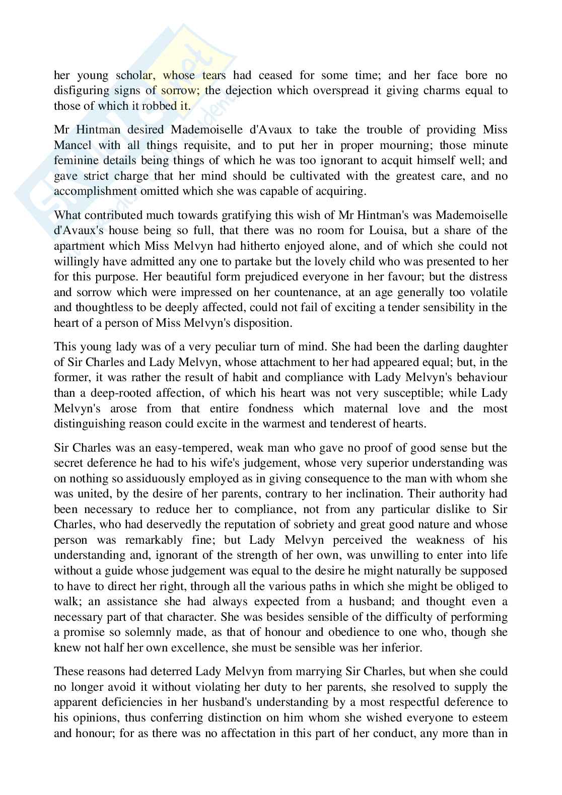 Riassunto esame Letteratura inglese, Prof. Bottone Maria Grazia, libro consigliato Norton Antology, Norton Pag. 21