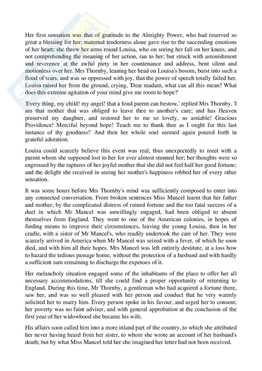 Riassunto esame Letteratura inglese, Prof. Bottone Maria Grazia, libro consigliato Norton Antology, Norton Pag. 66
