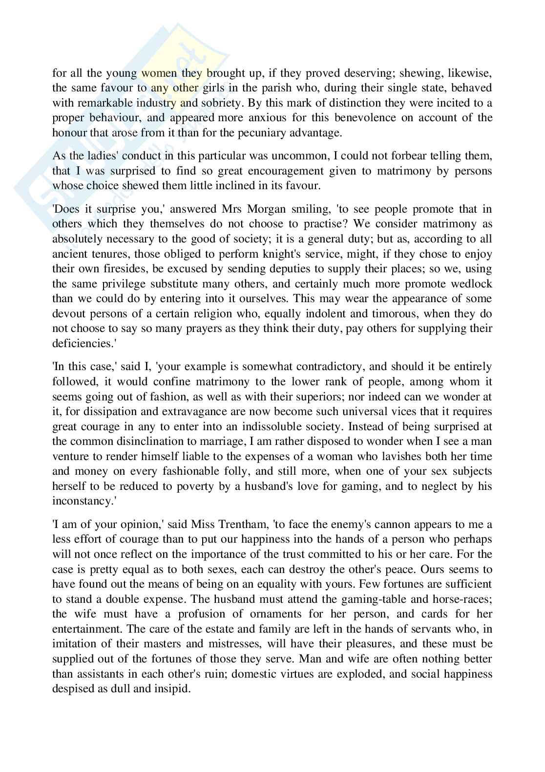 Riassunto esame Letteratura inglese, Prof. Bottone Maria Grazia, libro consigliato Norton Antology, Norton Pag. 76