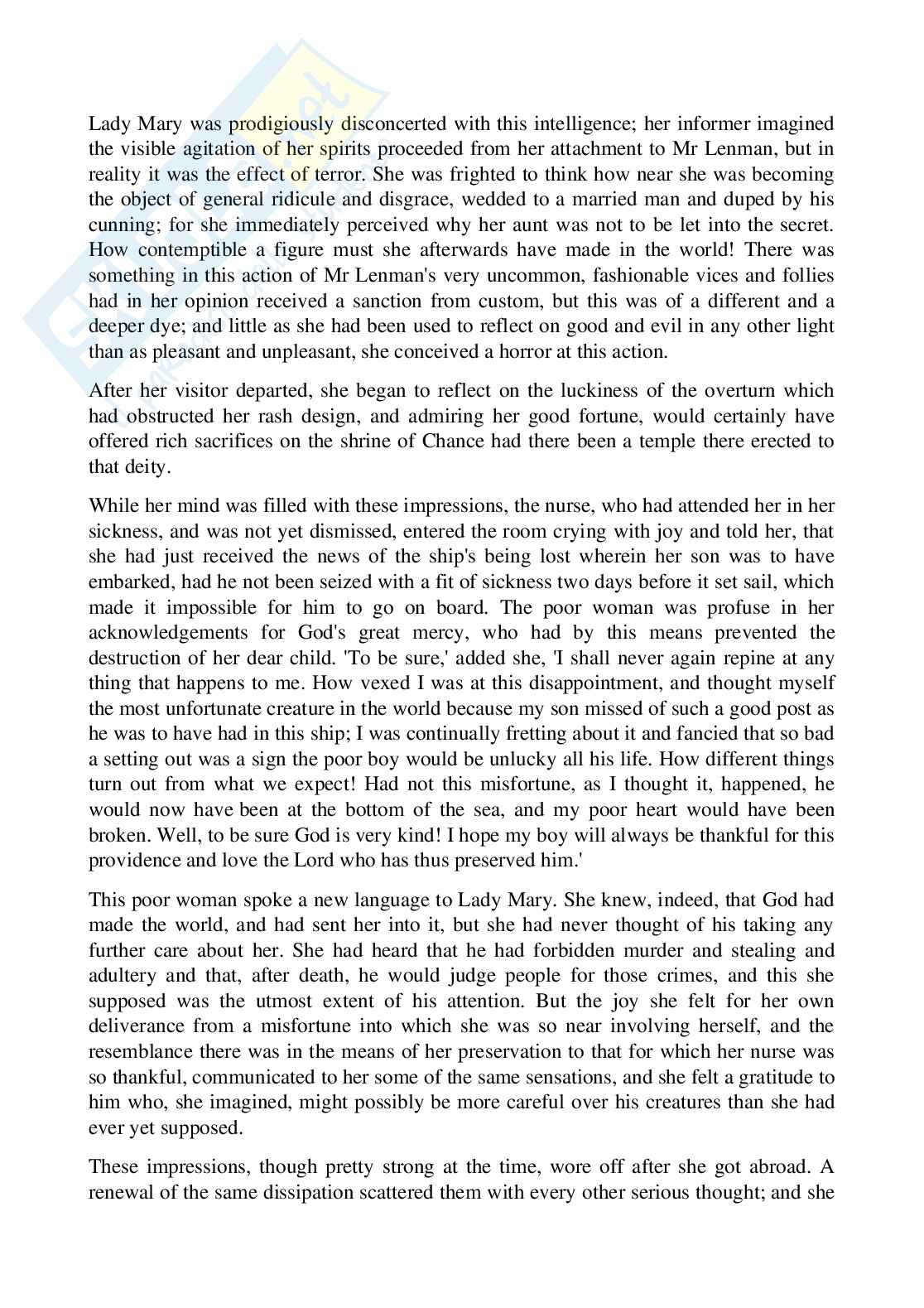Riassunto esame Letteratura inglese, Prof. Bottone Maria Grazia, libro consigliato Norton Antology, Norton Pag. 86