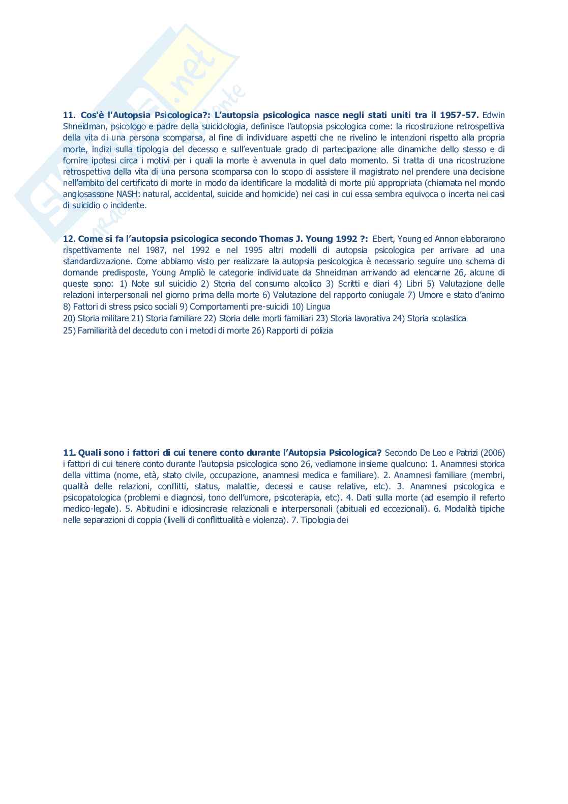 Psicopatologia forense e profiling Pag. 21
