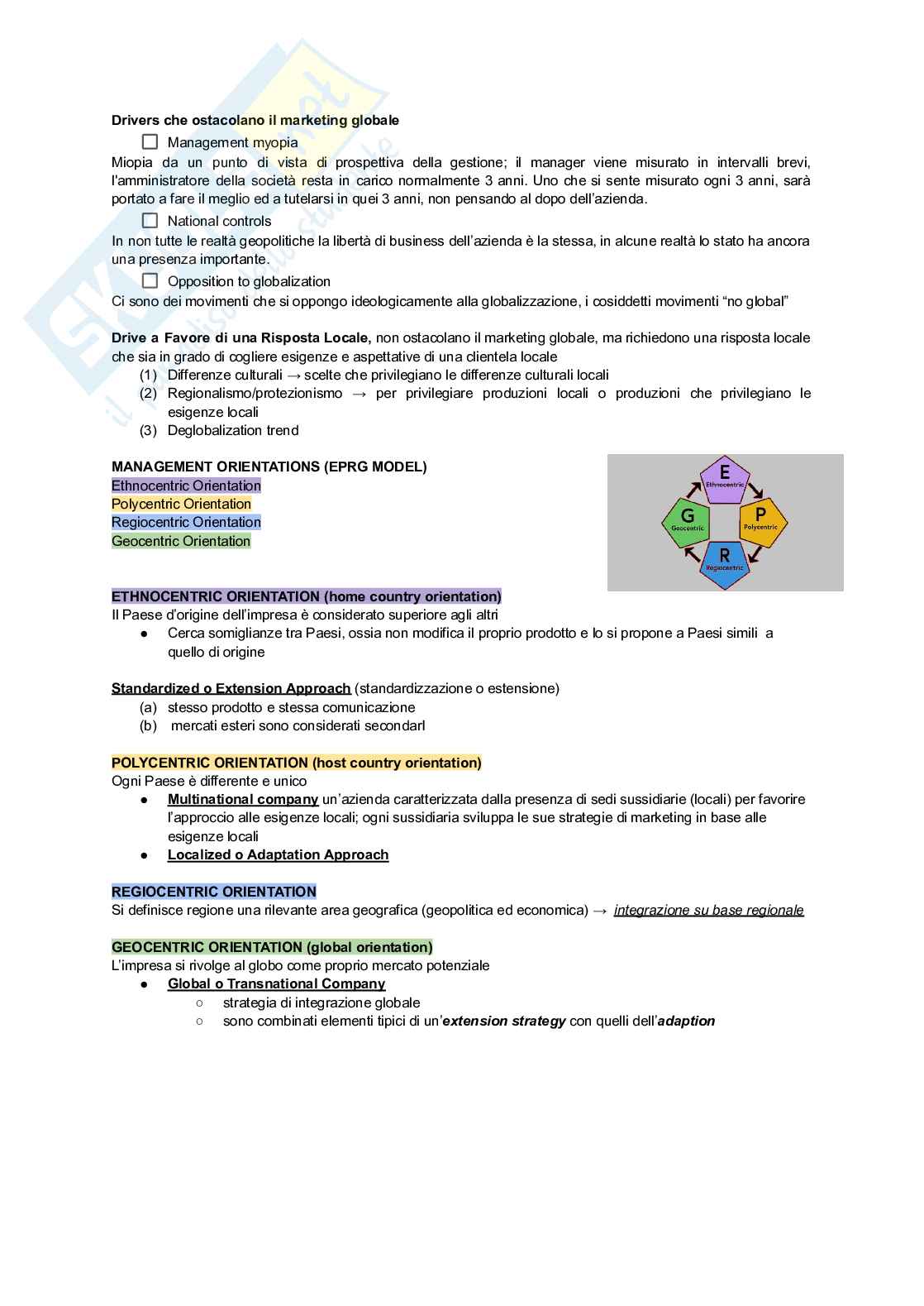 Appunti per esame Marketing  Pag. 6