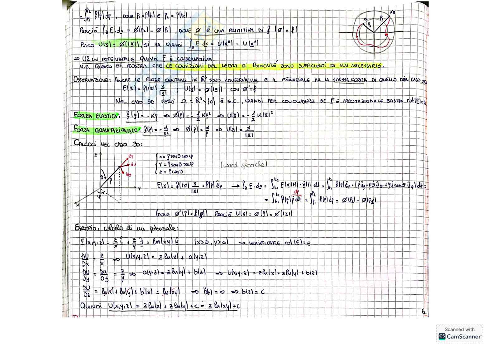 Appunti di Meccanica razionale sulla stabilità dell'equilibrio  Pag. 6