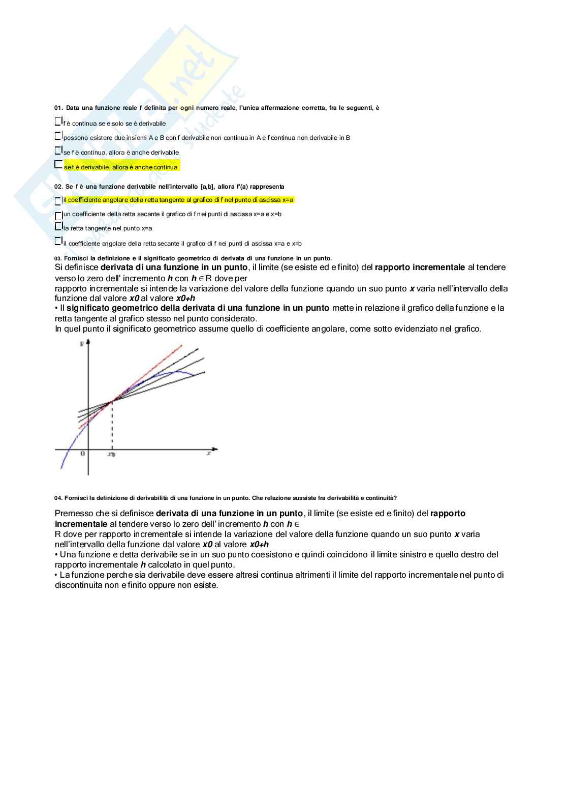Analisi matematica Pag. 26