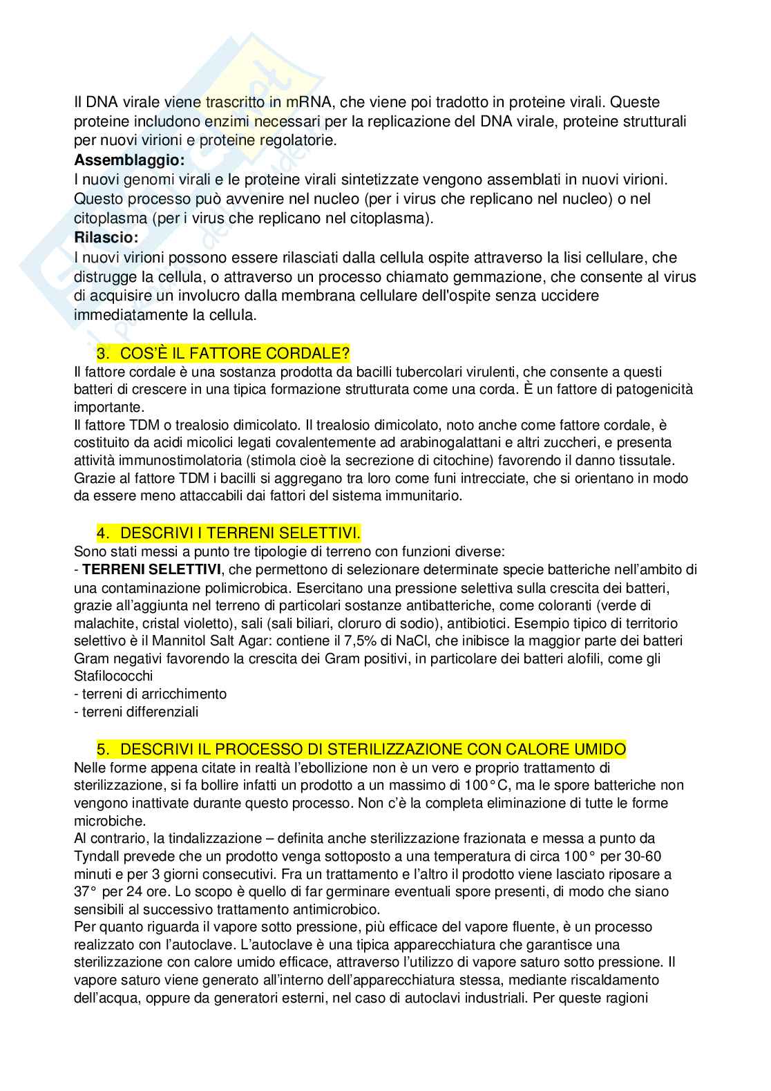 Domande microbiologia  Pag. 2