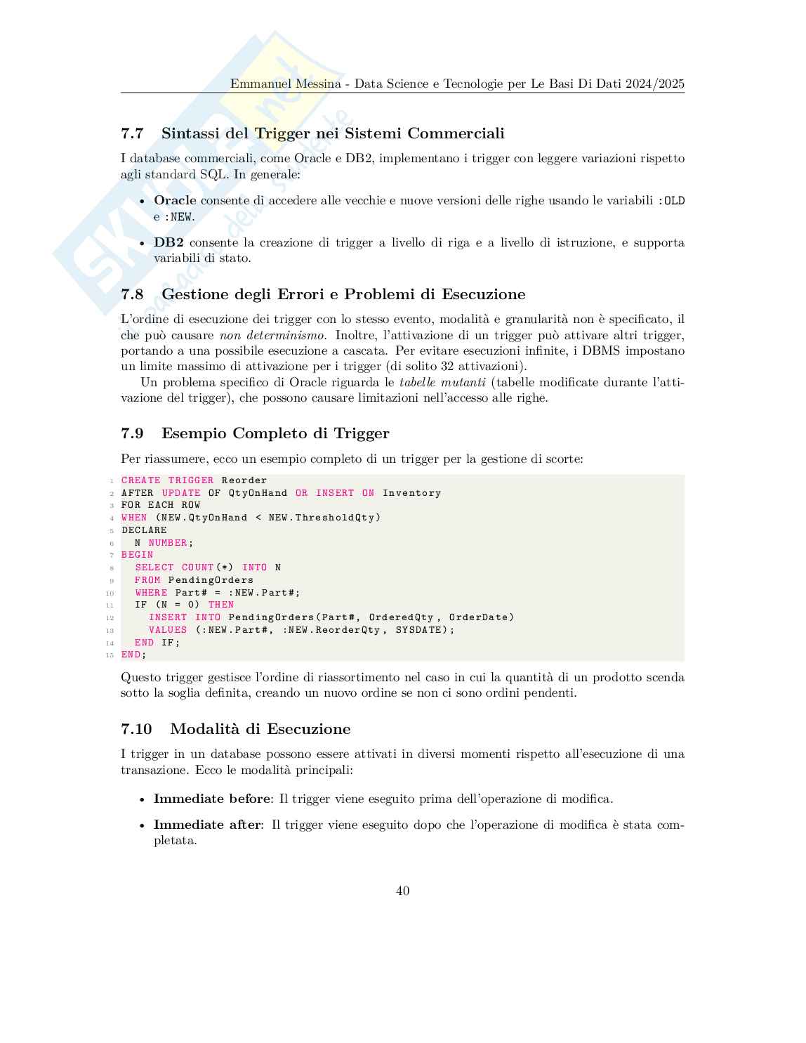 Data Science e tecnologie per le basi di dati - Appunti completi (Data Warehouse, Data Mining, DBMS, NoSQL) Pag. 41