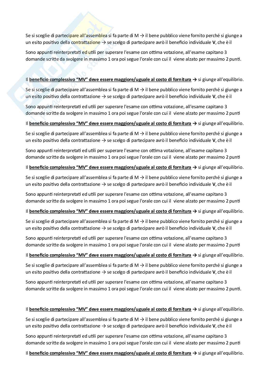 Quarta parte appunti Scienza delle finanze Pag. 16