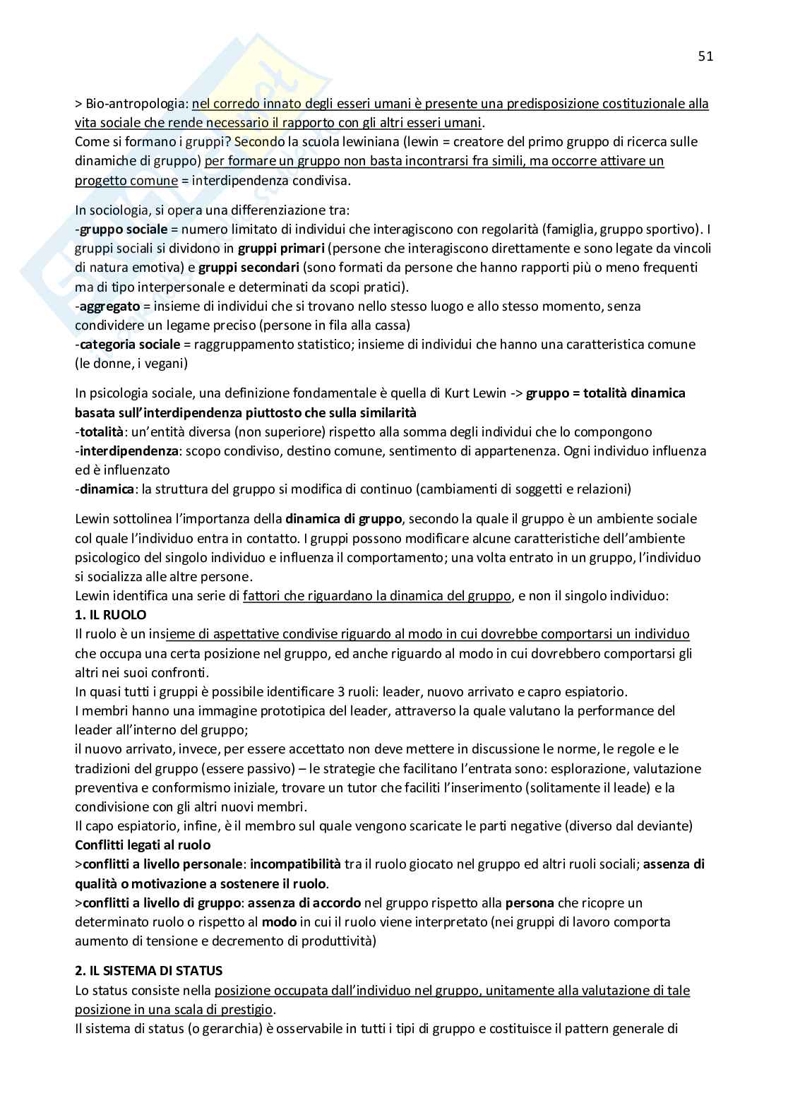 Psicologia sociale Pag. 51