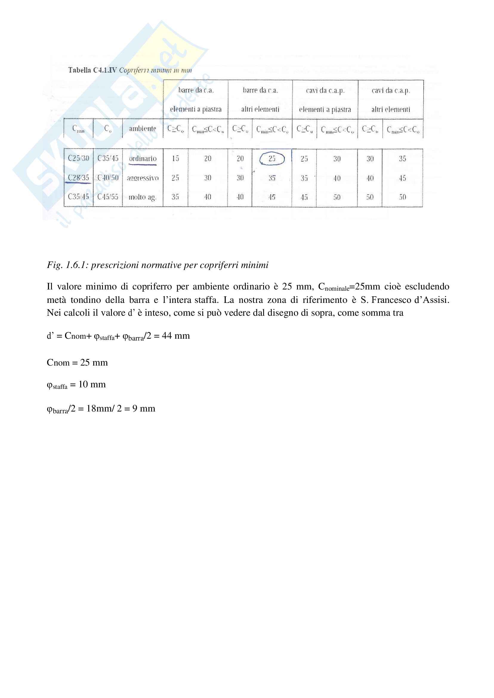 Progetto Esecutivo Edificio in Zona Sismica Pag. 16
