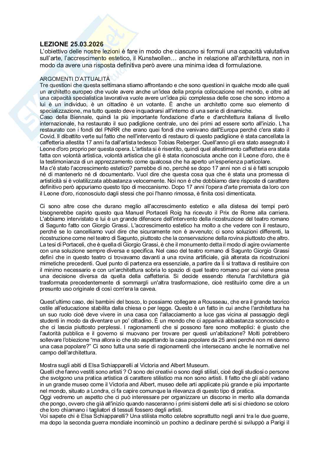 Appunti Lezioni Critica d'arte e d'architettura Pag. 11