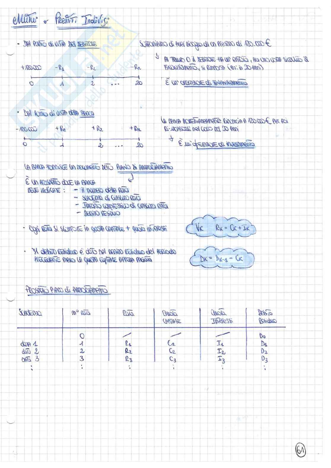 Seconda parte Matematica finanziaria Pag. 11