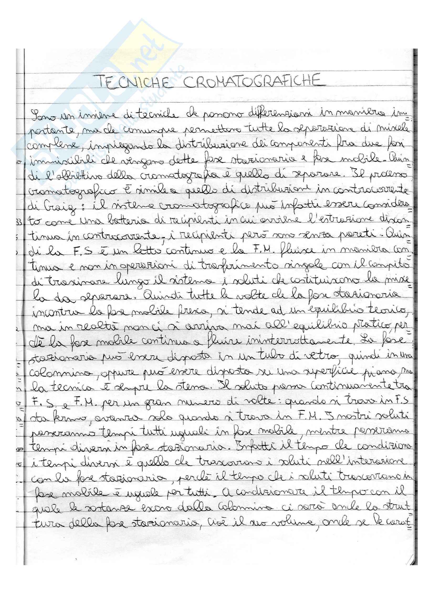 Cromatografia Pag. 1