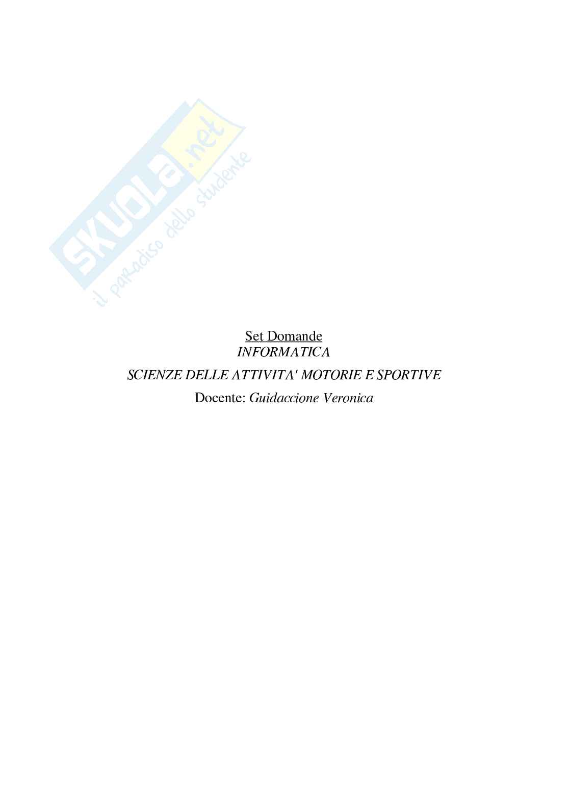 Paniere Informatica (2026) - Risposte multiple corrette Pag. 2