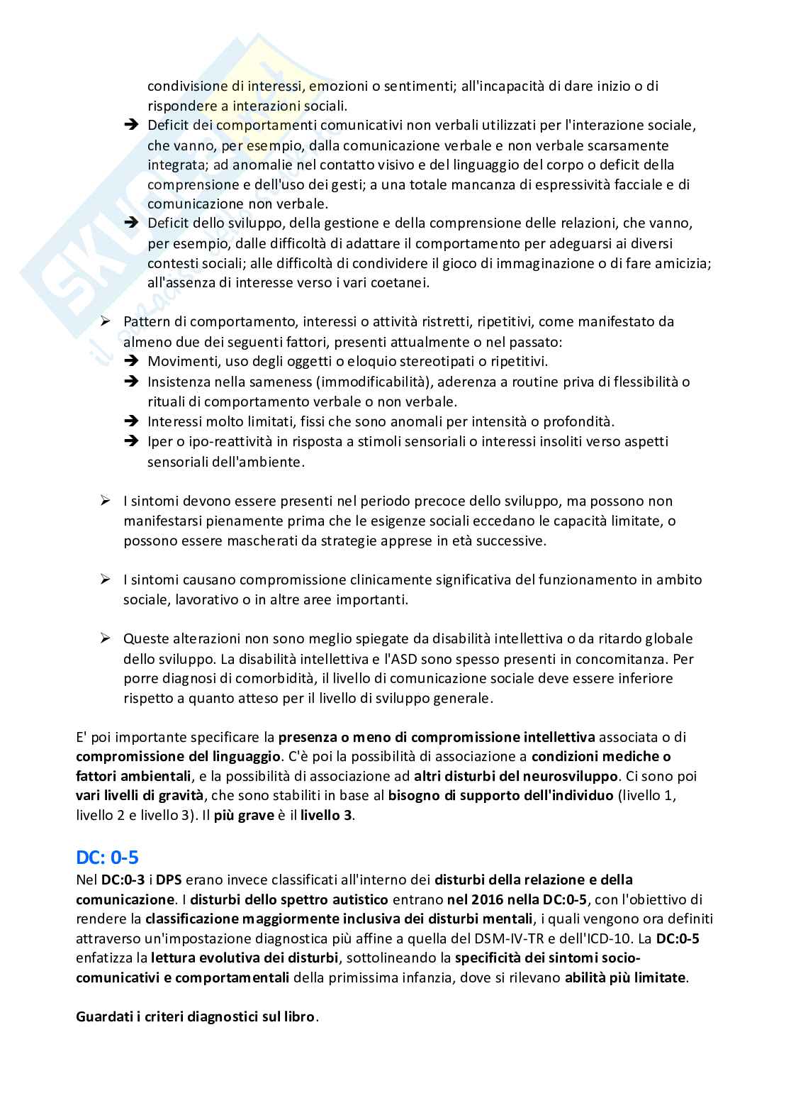 Appunti Psicopatologia dello sviluppo Pag. 51