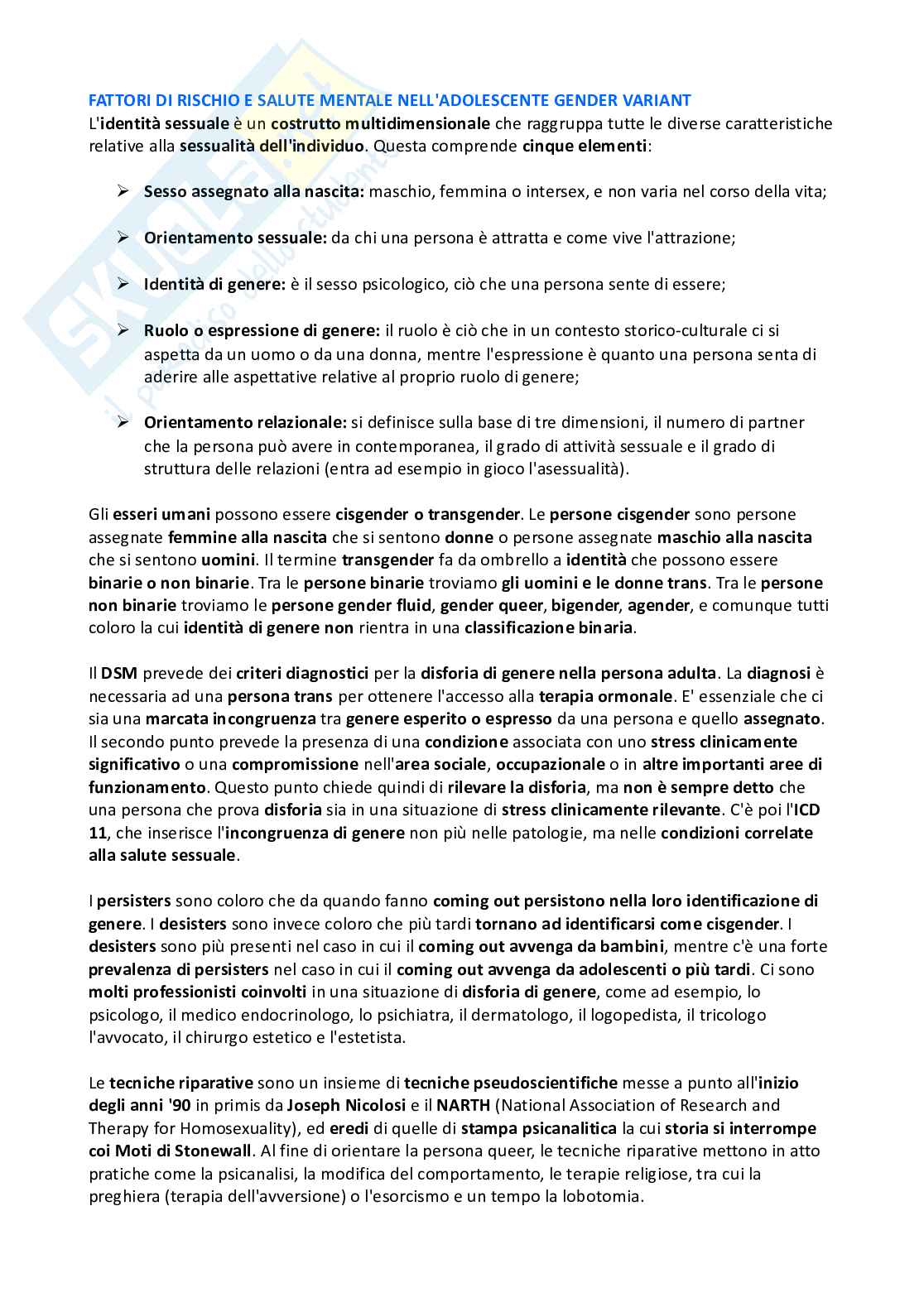 Appunti Psicopatologia dello sviluppo Pag. 71