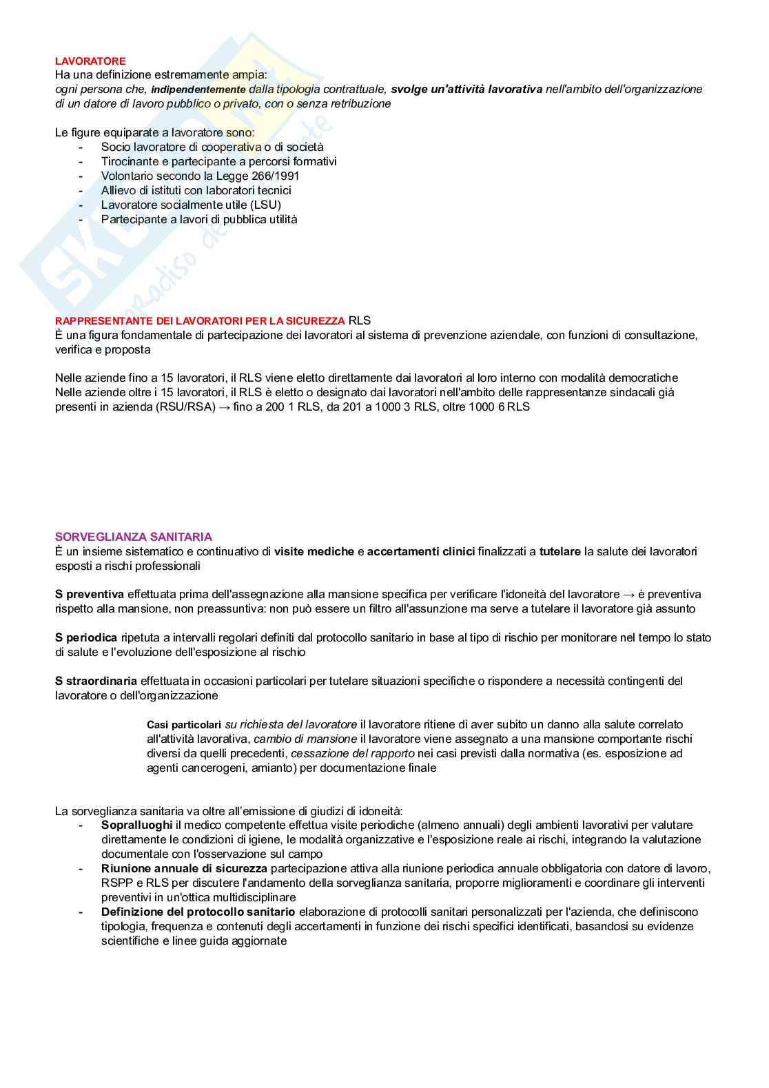 Medicina del lavoro Pag. 16